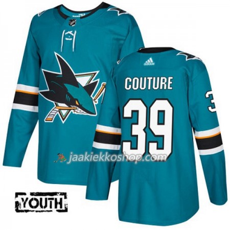 Lapsille NHL San Jose Sharks Pelipaita Logan Couture 39 Adidas 2017-2018 Teal Authentic
